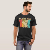 T-shirt Cool Moose Pour Papa Père Moose Deer Bull Elk (Devant entier)