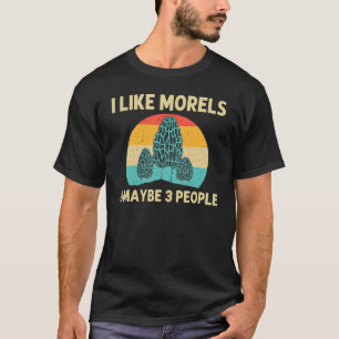 T-shirt Cool Morel Champignons Pour Hommes Femmes Chasse À