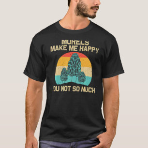 T-shirt Cool Morel Champignons Pour Hommes Femmes Chasse À