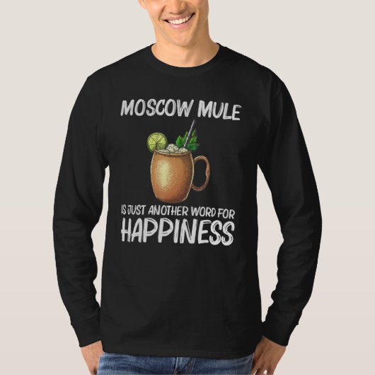 T-shirt Cool Moscow Mule For Men Women Mug Vodka Cocktail (Devant)