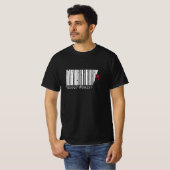 T-shirt Cool Mountain Climber Man Code barre (Devant entier)