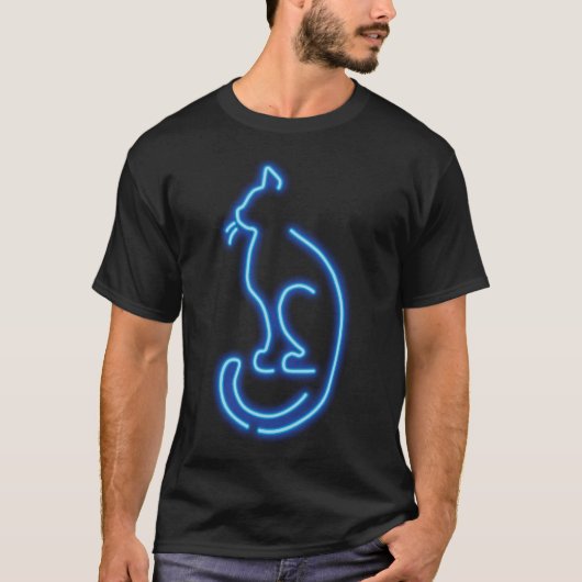 T-shirt Cool Neon Cat (Devant)