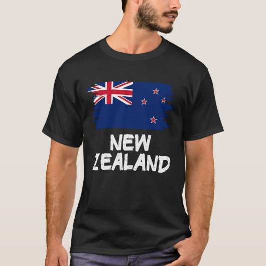 T-shirt Cool New Zealand Flag (Devant)
