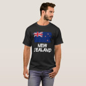 T-shirt Cool New Zealand Flag (Devant entier)