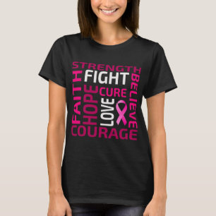 T-shirt Cool Nice Conscience du cancer du sein Ribon rose