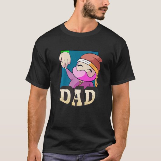 T-shirt Cool Ninja Meilleur papa Père Papa Papa Papa Figur (Devant)