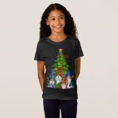 T-Shirt Cool Noël Gnomes Xmas Tree Ho Ho Ho Design (Devant entier)