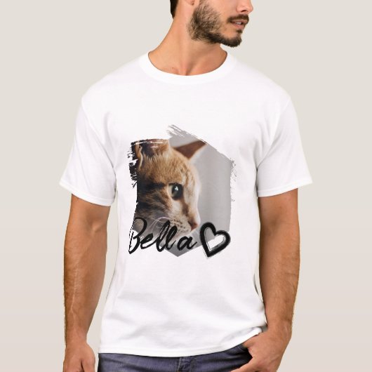 T-shirt Cool Nom et photo personnalisés pour votre animal (Devant)
