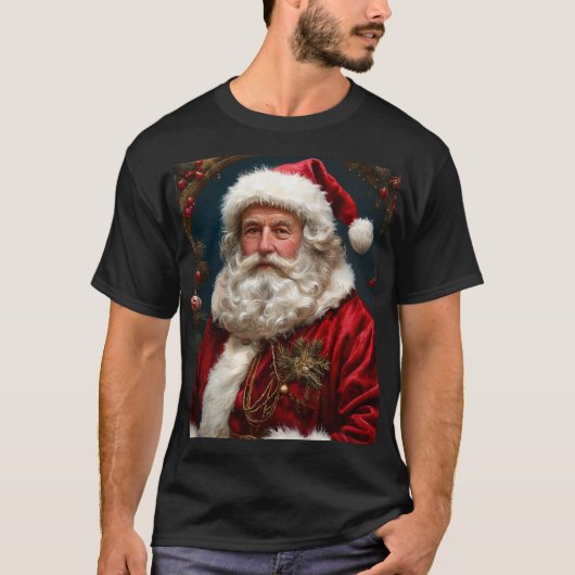 T-shirt cool nouvelle année noël santa claus (Devant)