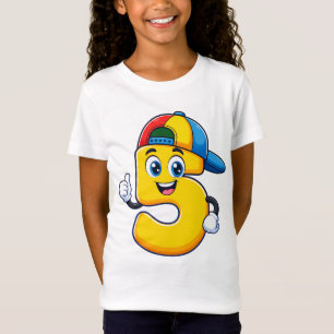 T-shirt Cool Number 5 pour enfants – Style de dess