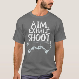 T-shirt Cool Objectif Exhale Tir à l'arc Cadeau Imprimer A
