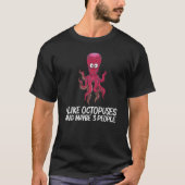 T-shirt Cool Octopus Pour Hommes Femmes Vie Maritime Océan (Devant)