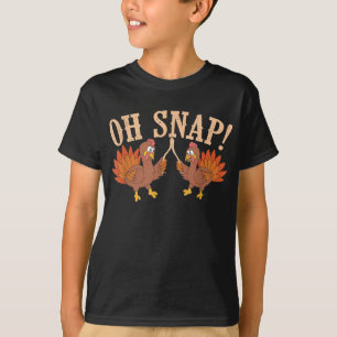 T-shirt Cool Oh Snap ! Drôle Turquie avec Wishbone Thanksg