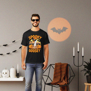 T-shirt Cool Orange Halloween Goose Dessin