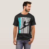 T-shirt Cool Orange Retro Filles Danse Anniversaire Joyeus (Devant entier)