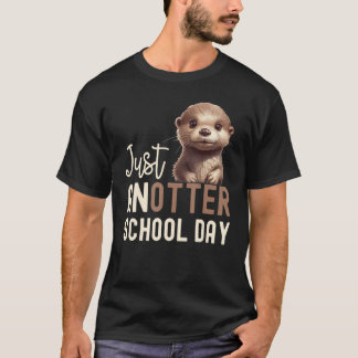 T-shirt Cool Otter Pour Garçons Filles Hommes Enfants Vint