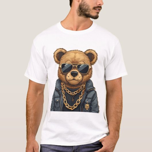 T-shirt Cool, Ours Gangster (Devant)