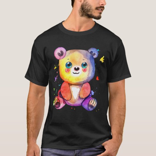 T-shirt Cool Ours mou Teddy positif (Devant)