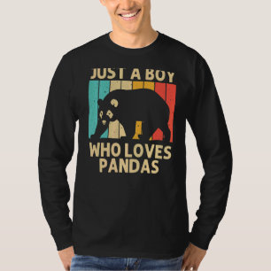 T-shirt Cool Panda Pour Enfants Garçons Panda Ours Animal