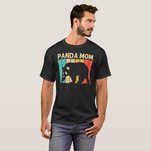 T-shirt Cool Panda Pour Maman Mère Panda Ours Animal Zooke (Devant entier)