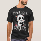 T-shirt Cool Panda Squad Funny Énorme Ours Animal Lov (Devant)