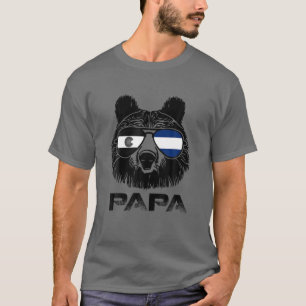 T-shirt Cool Papa Bear Lunettes de soleil Colorado Flag Pr