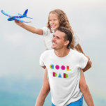 T-shirt Cool Papa Colorée Fête des pères de typographie gé<br><div class="desc">Une police géométrique frappante dans des couleurs vives et typographie Cool Papa pour le père qui aime un peu la couleur! Juste pour Fête des pères ou cadeau d'anniversaire.</div>