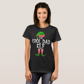 T-shirt Cool papa Elf Matching Famille Noël Party Pajam (Devant entier)