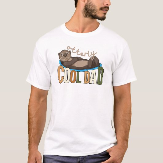 T-shirt Cool Papa Otter Pun (Devant)