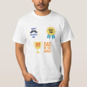 T-shirt Cool Papa Vibes Conception pour Fête des pères (Devant)