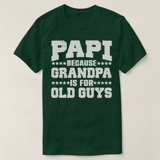 T-shirt Cool Papi Design Pour Papi Hommes Grand-Père Paren (Design devant)