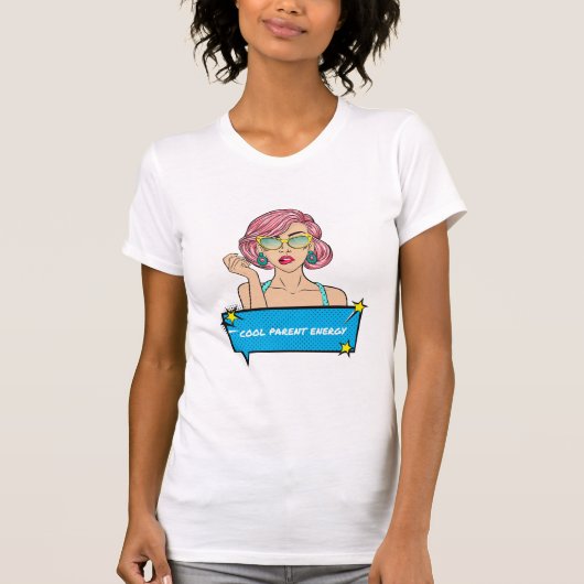 T-shirt Cool Parent Energy Awesome Parenting (Devant)