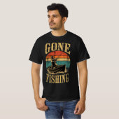 T-Shirt cool parti pour la pêche (Devant entier)