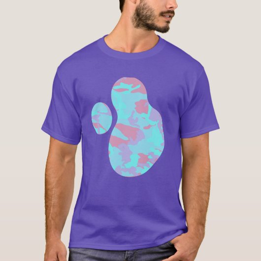 T-shirt Cool Pastel Camo Motif Paint Splat v2 (Devant)