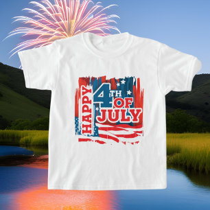 T-shirt cool Patriotic Happy 4 juillet enfants unisex