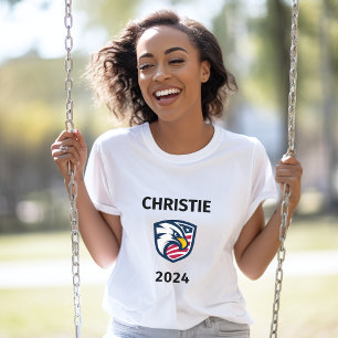 T-shirt Cool Patriotique Chris Christie 2024 Élection Eagl
