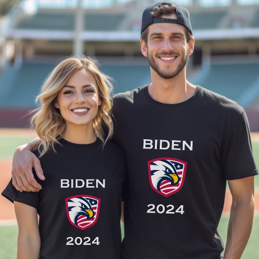 T-shirt Cool patriotique Joe Biden 2024 Élection Aigle fon