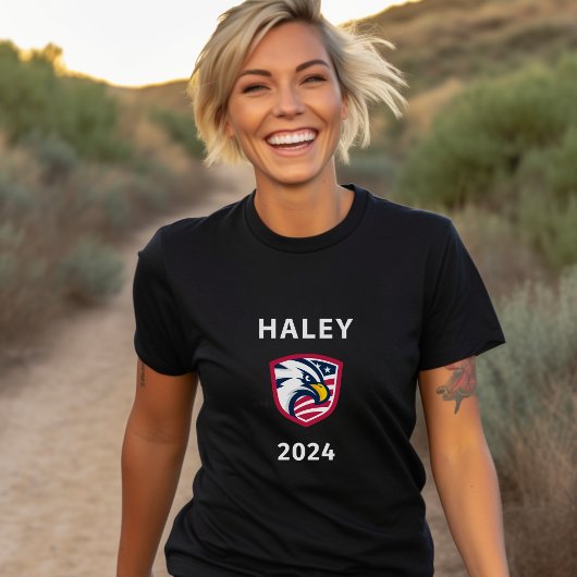 T-shirt Cool Patriotique Nikki Haley 2024 Élection Eagle