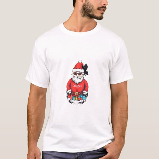 T-shirt cool Père Noël (Devant)