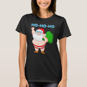 T-shirt Cool Père Noël En maillot De Bain Souhaite Que Noë