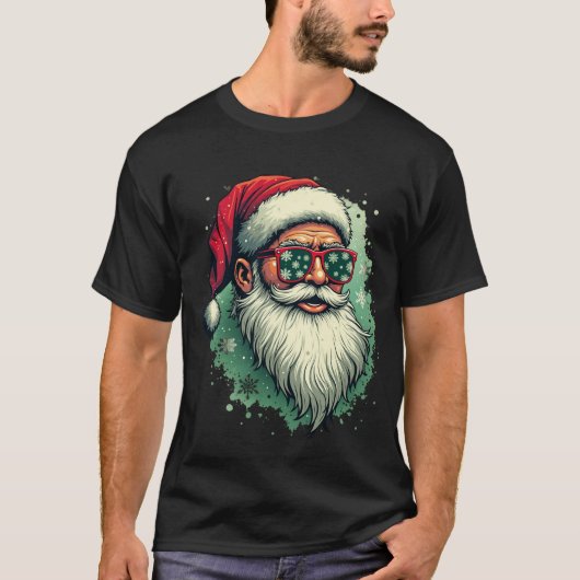 T-shirt Cool Père Noël Vibes (Devant)