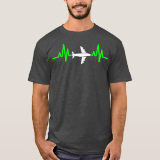 T-shirt Cool Pilot Heartbeat