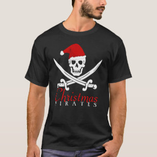 T-shirt Cool Pirates Noël Chemise crâne pour hommes forts