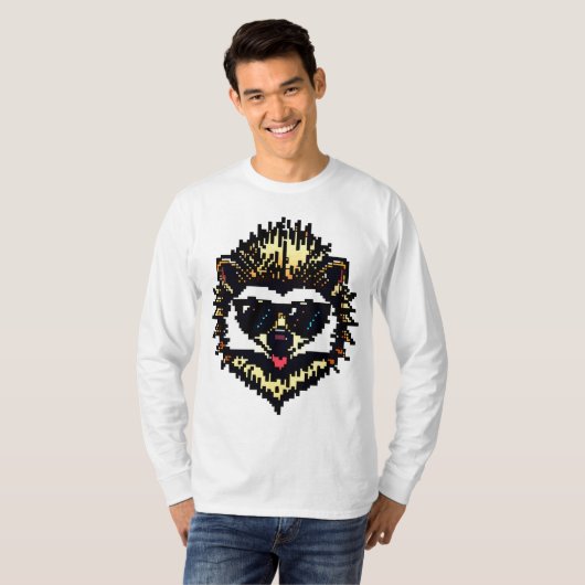 T-shirt Cool Pixel Hedgehog (Devant entier)