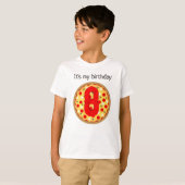 T-shirt Cool plaisir pizza fête anniversaire de enfant (Devant entier)