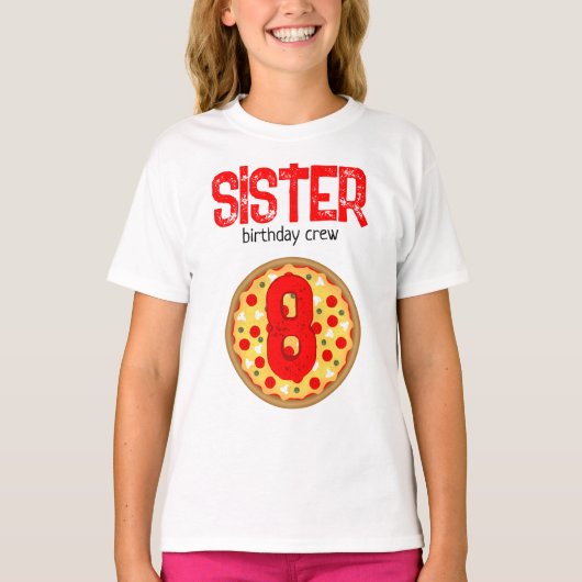 T-shirt Cool plaisir pizza partie anniversaire de enfant (Devant)