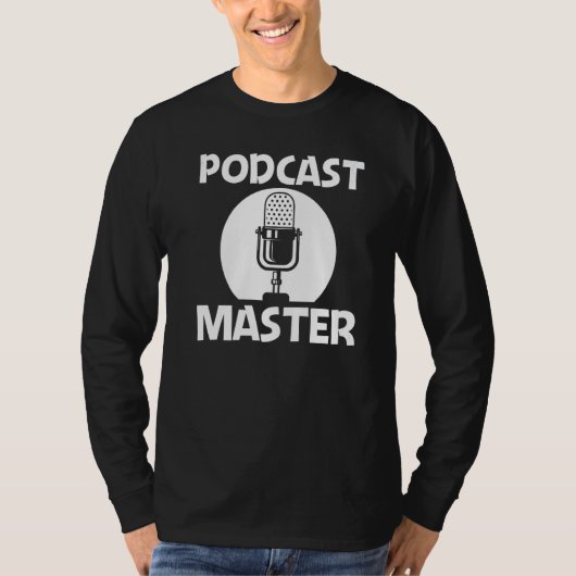 T-shirt Cool Podcast For Men Women Podcaster Microphone St (Devant)