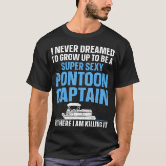 T-shirt Cool Pontoon Captain Art For Men Women Pontoon Boa