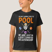T-shirt Cool Pool Art Pour Hommes Femmes Garçons Billard 8 (Devant)