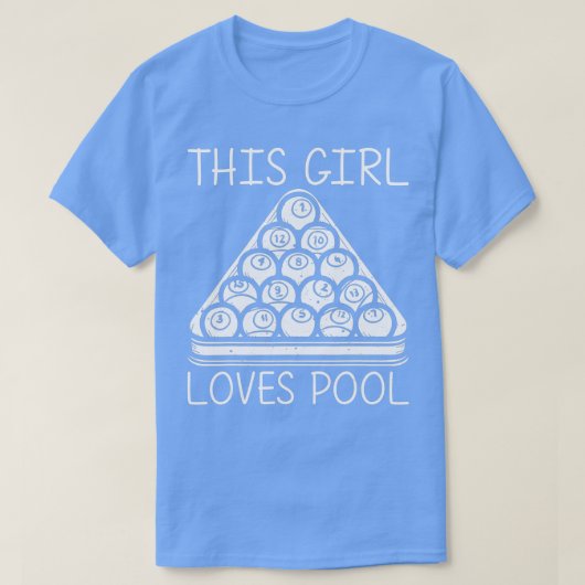 T-shirt Cool Pool Conception Pour Filles Femmes Pool Joueu (Design devant)